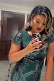 I ordered an extra large I probably could've went with the large but I was more comfortable in the extra large it was a big hit everyone was asking me where I got my dress they love the color and the sequence!! - Victoria C.