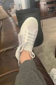 I had ordered a size 7 after reading reviews that they run large. To my surprise when I received them I got sent a size 6.5 Luckily they will work and don't need to send them back but was a little confused when they came. They do run quite large as I am normally a 7.5 and this pair at 6.5 does fit just perfectly. 

Super white, cute with dresses or jeans. I can't wait to wear them! - Christina S.