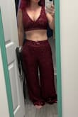 The pants are super long but got them hemmed and this outfit is hot!! - Melissa H.