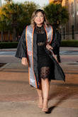 The model is this, but the reviews by others is what made me feel safe enough to purchase. Absolutely loved it for my graduation pics! PS this is the black one, accidentally ordered Navy Blue & returned it. - Tina C.