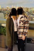 Loved this shacket! It's naturally oversized, so I sized down to a small (normally a medium). It's great quality and thicker than most other shackets I've seen, so very warm. Would definitely recommend. - Holly H.