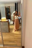 I will admit I was skeptical about this skirt... should I wear it low on my waist (ugh) or higher? I finally let it settle right on my wastline and with the white tank crop it's perfect! - Brooke M.
