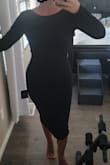 This dress is absolutely stunning. It is something you would find while shopping at Nordstroms or Sacks. It is simple, elegant, sexy, comfortable and just beautiful!! Lots of compliments received. Great customer service and fastest shipping ever! - NINA B.