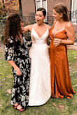 This was perfect for the fall wedding I attended! I ordered a medium and it was a little big, I should've ordered a small but it still looked cute! - Sophie K.