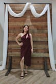 Got a lot of compliments on the wedding. I am petite and struggle with the length but this one worked perfect. Not too long or short . Also, I did not need any jewelry, the dress was a star piece on its own. - Ayjemal G.