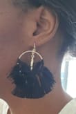 The tassles twist around and look crazy, particularly if you wear them with your hair down. I would return it, but they were final sale. I don't recommend for that reason. They would be cute, otherwise. - Olisa A.