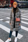 Beautiful jacket for the fall. It fits a bit big, but thats the style and I wouldnt change it! Not very warm. Can be dressed up or down. I received a ton of compliments and can create multiple outfits with it. Highly recommend! - Kimberly S.