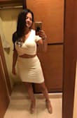 I love how this fits me, I wear underwear that covers (no thong more of like a tight boxer) because it can be see thru. - Lina C.