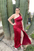 Loved the dress it fit so good and looked so good. The material was great and light and wasn't thick and was long enough for my height. - Jennifer O.