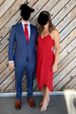 I wore it to a wedding. The color was spot on, and very fall appropriate. I'm generally a medium, and the medium fit perfectly except for in the bust which was a little big, but not so big that it would gape. - Danielle B.