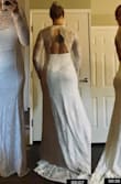 I was not expecting to love this dress so much. Usually mermaid gowns make me pretty insecure - I carry my weight in my hips.
This dress is so soft, stretchy and light. It fit perfectly. The back is so dramatic. I didn't want to take it off. I'm going to be keeping this dress. - Megan J.