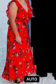 Absolutely love this dress!! Purchased for my cousins destination beach wedding and it fit perfectly. I typically wear a size Medium or 6 and this was a little snug in the bust and abdomen area but it was doable. I think large may have been too big. Amazing quality. Highly recommend. - Melissa T.