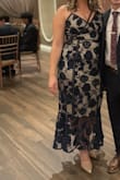 Dress fits perfect and hit my curves in all the right spots! I received multiple compliments on it! Only con is it is very itchy at the waist due to the lace but otherwise it's great! Definitely recommend. - Jess G.
