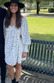 I received a ton of compliments on this dress! I paired it with a black hat and black ankle booties for a daytime autumn look. I LOVE the open back on this dress to give it some sultriness and a fun surprise :) This dress is great to transition into the fall or into the spring. - Shannon F.
