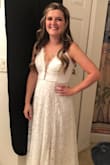Planned a wedding in 6 days so I was in a hurry to order the perfect dress! Ordered it and it got to me in 3 days. The bust was a little bit big and looked bad at first. I bought a strapless push up and it worked out perfectly! - Sarah B.