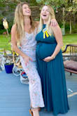 Perfect for my baby shower.  I'm 32 weeks pregnant. Definitely needs some alterations but I was able to make it work with safety pins. - Amy M.