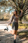 This skirt is perfect to dress up or down! - Lainey W.