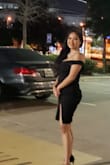 This dress hugs my body just right and I love it. The material is thick and stretchy so it's a plus point for me... got so many compliments . And yes I wore strapless bra underneath which I'm glad I did. It makes my b**bs looks amazing. - Vera P.
