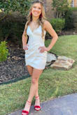 This was a last minute decision for a homecoming dress. It was beautiful and fit perfectly. She received lots of compliments. - Angela P.