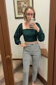 If you have a booty, you need these! I fully expected these to be tight at the hips and gap at the waist because that's my issue with most pants, but they fit perfectly! The pattern is also extremely flattering and looks amazing from the back if you know what I mean. Highly recommend. - Anna H.