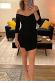 This dress is so pretty and flattering! The material is quality and the asymmetrical front adds a nice detail. I love the cut of the neckline too! - Rebecca L.