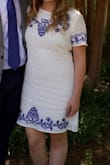 Love this dress, but it needs a lining. Since I wore it for graduation and was going to be out in the sun, I felt like I needed something under it. Ended up getting a slip dress to wear under. - Emma P.