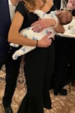 I wasn't sure how this dress would look on me because I don't have a large chest, and I just had a baby three months ago. I ordered a small and a medium to try on (5'9, ~140), and the small fit perfectly. I wore it to my sister's rehearsal dinner and got so many compliments. My husband said it's his favorite dress of mine! WIN! - Kelly C.