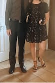 Such a fun and pretty dress! I wore to a cocktail party for a USMC birthday celebration since the ball was cancelled. I got so many compliments. It's a tad short when you sit down, but overall I would say very true to size. - Sarah B.