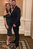 This dress fit perfectly! The emerald green color is gorgeous and the material was nice, especially for the price. The slit in the back makes the dress extra sexy. - Lisa M.