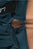 I bought the XS, but I couldn't zip up the last 2 inches up, which land on your rib cage. I haven't tried the small since it's not currently in stock. Beautiful dress, great fabric weight.

Like how you can adjust the strap length. - Diana E.