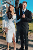 I LOVED this dress. It fit perfectly. I ordered a small and it was form-fitting in all the right places. The only thing I didn't realize was how high the slit was going to do so I had to close it up just a little but otherwise, it was perfect. Had so many compliments on it! - Maria M.