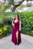 Wore this to a black tie wedding and I received so many compliments, especially on the color. If you're 5'7" or shorter, you'll probably need it hemmed. I'm 5'1" and even with 5" heels, I had to have about 5" taken off. - Alexandra R.