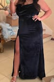The moment I put this dress on I knew I had to wear it for the event I had purchased it for! The material was smooth and felt luxurious. I loved that it had adjustable straps. Thick enough to wear without a bra (a perk for larger chested ladies as myself). - Vanessa G.