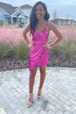 This dress was beautiful in person. It was a show stopper, stood out and made my daughter a standout at her homecoming dance. It fit very well and we would by it in multiple colors if it were available. - Janil G.