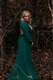 I got this for family pictures and it was perfect! I wanted it to drag on the ground that's the vibe I was going for. I had heels on and it was still pretty long. But I'm short and was expecting it. - Suzi M.