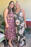 I felt so comfortable in this dress. They were sold out in a Large so I ordered the extra large and wore it with a belt. It was a little big on me but I still loved it. Beautiful material and I got so many compliments on it. - Stephanie S.