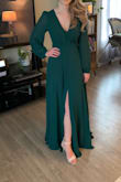 Perfect wedding guest dress for winter. Fits very nicely, one thing I will mention is the neckline runs a little low so just for a little more modesty I put a safety pin in to reduce the chances of a breast slip. - Jess K.