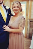 I loved this dress. Fit well! I did need to have hemmed on length and top of shoulders. Also took fabric that cut off the bottom and had sewed into the bust area so not so much cleavage showed. But overall very happy! - Robyn L.
