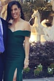 This dress was just what I imagined it to be for a formal wedding.  The fabric was comfortable to dance in all night! Fit like a glove and got so many compliments on the style and color! - Jenna H.