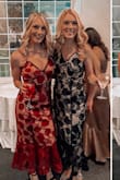 I ordered a medium and ended up getting it altered around the waist and bust. I wore this dress to a wedding and ended up meeting another girl that was wearing the same dress! Haha. Super cute just wish I didn't have to get it altered last minute. - Allison S.