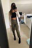 Super cute! These are so flattering on and can be dressed up with boots or down with flats. Being 5'3, a lot of pants are too long for me but these are a great length as is or rolled up once. I removed the belt which I think gives them a more casual and versatile look. - Chelsea Y.