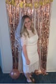Wore it in my bachelorette party and it was perfect. So comfortable, great material. Little longer than I expected but wasn't an issue. - Savanna D.