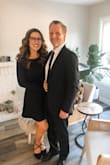 I loved how this material was thicker than I expected and was perfect for an evening, California winter wedding. I had a baby 6 weeks ago and my boobs are enormous. I love that this dress has a high neckline and the large had plenty of room for my boobs. Plus the tapered waist still gave me a shape while being forgiving at the same time. I also have a long torso so a lot of dresses end up too short on me. That wasn't the case with this one! - Amira G.