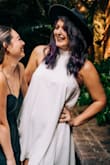 I love this dress! I wore it in New Orleans for my bachelorette party, and it was so comfortable and cute. I was worried it would be too short and ended up wearing bike shorts underneath just in case, but they weren't really necessary. - Christine V.
