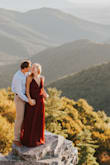 Beautiful for my engagement photos! I'm pretty tall and it was the perfect height for a small heel. Slits are high but not super visible unless you're sticking your leg out or moving. - Megan H.