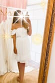 I wore this dress to go wedding dress shopping and for my bachelorette weekend! I'm thankful for the reviews because they suggested to size down, which I'm glad I did. - Brigitte L.