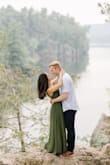I bought this dress for my engagement photo session and the photos turned out phenomenal! I typically wear XS or S, but when I was looking to purchase, only XXS was in stock. I'd say the dress runs slightly larger because I was able to fit it comfortably in the photos. I love the dress!! It is versatile and you can really wear it for a range of occasions. Also, the back of the dress is gorgeous and probably my favorite part of the dress! - Nujsaubnusi V.