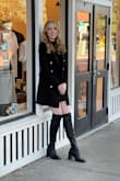 This jacket was everything!!  My daughter and I picked it out for Senior Year pictures. We paired it with a black dress and black over the knee boots. It looked amazing! - Shannon B.