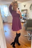 Super comfy and flattering. I should have ordered the medium as it runs a little small. I may order it in another color because I like it so much. - Vicky S.