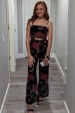 Got this for a wedding.. love it and also I have never been so complimented by so many people EVER! The material is amazing and the velvet makes the print stand out! A little tight but fit perfectly on my body and my curves. :) - Audra J.